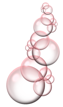 tubes ballons et  bulles